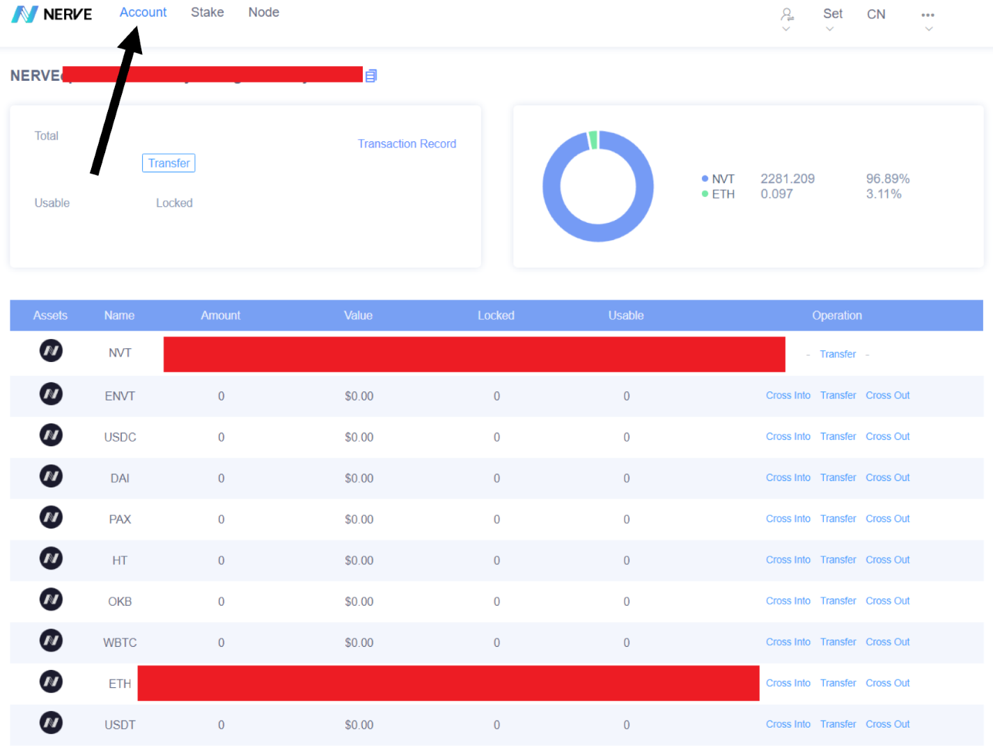 1-Large Como fazer staking de ETH na Nerve.Network