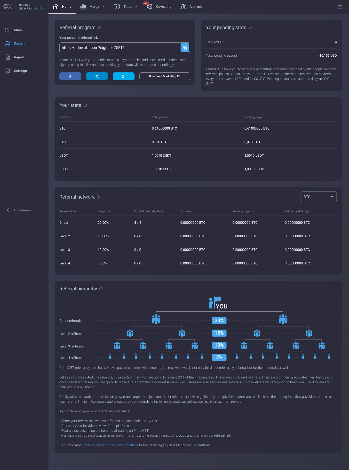 5 Bem-Vindo A PrimeXBT V2.0: Opere Em Mercados Globais Com ETH, USDT E USDC